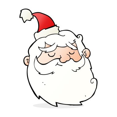 Noel Baba face karikatür