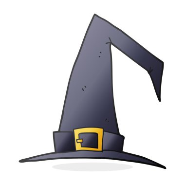 karikatür cadı şapka