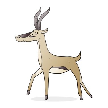 Serbest çizim çizgi film ceylanı