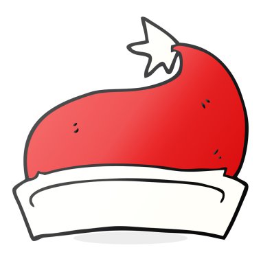 karikatür noel şapka