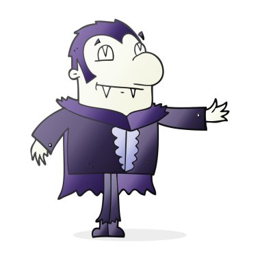 serbest çizilmiş karikatür vampir