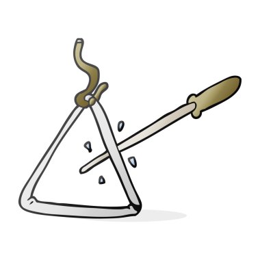 serbest çizilmiş karikatür üçgen