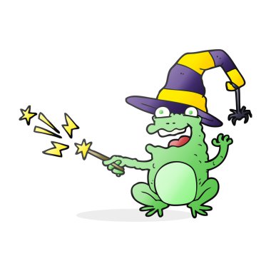 çizgi film kurbağa döküm büyü