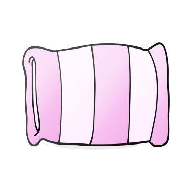 serbest çizilmiş karikatür yastık