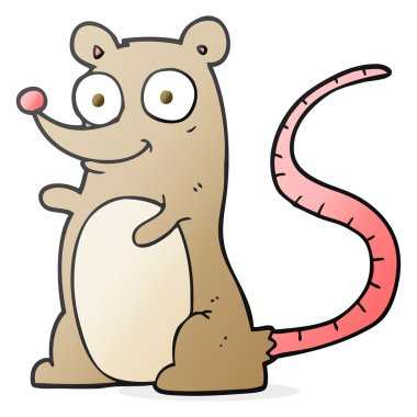 Serbest çizim çizgi film faresi