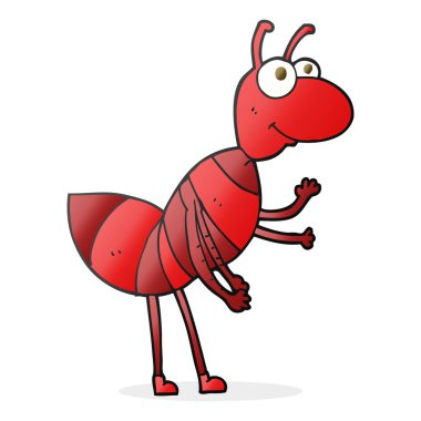 serbest çizilmiş karikatür karınca