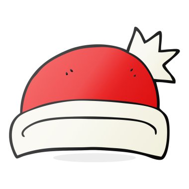 karikatür noel şapka