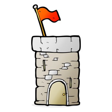 çizgi film eski kale kule