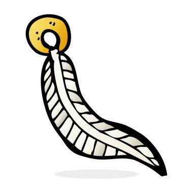 çizgi film tüy Anahtarlık