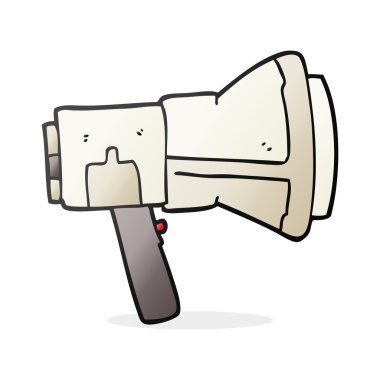 serbest çizilmiş karikatür megafon