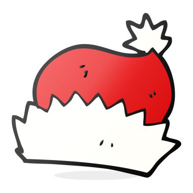 karikatür noel şapka