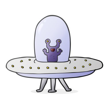 karikatür uçan daire