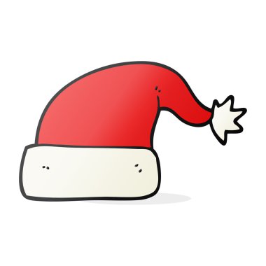 karikatür noel şapka