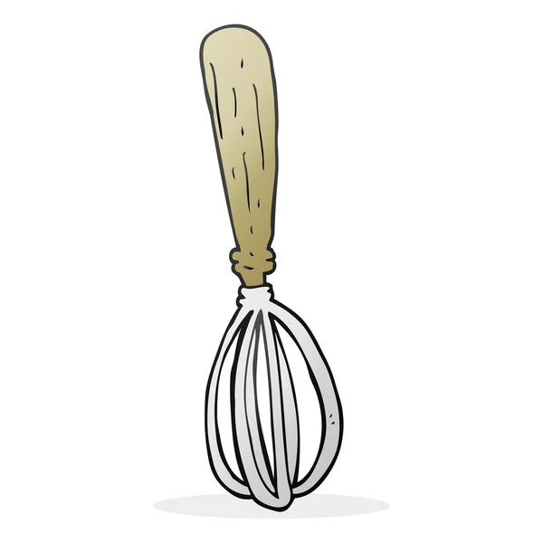 Whisk de desenho animado desenhado à mão livre — Vetor de Stock