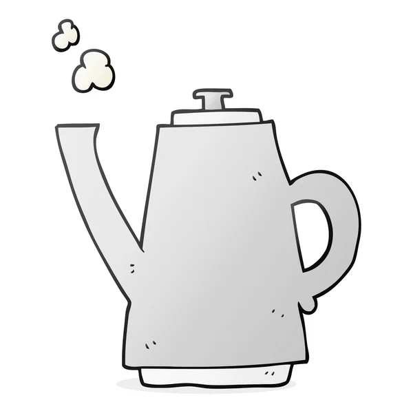 Desenho animado chaleira de café — Vetor de Stock