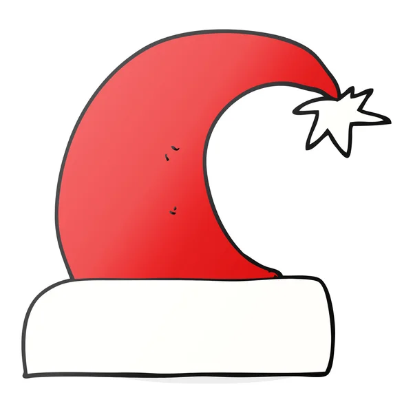 Sombrero de Navidad de dibujos animados — Vector de stock