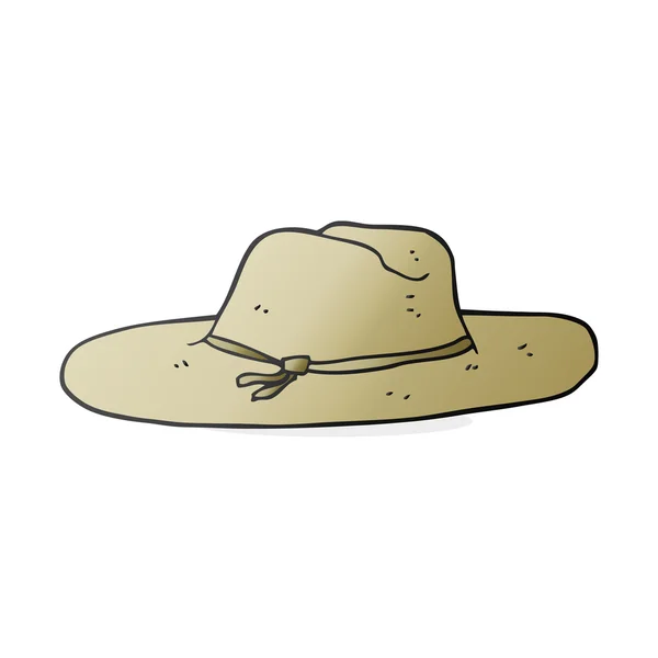 Sombrero de dibujos animados dibujado a mano alzada — Vector de stock