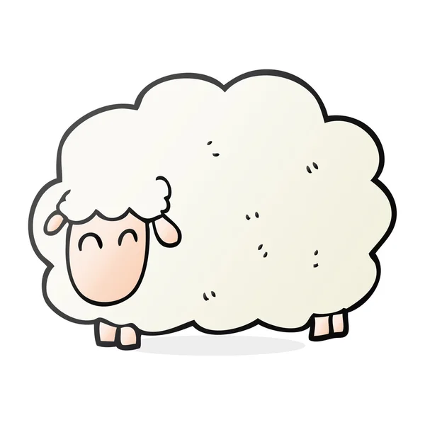 Dessin animé à la main libre moutons — Image vectorielle