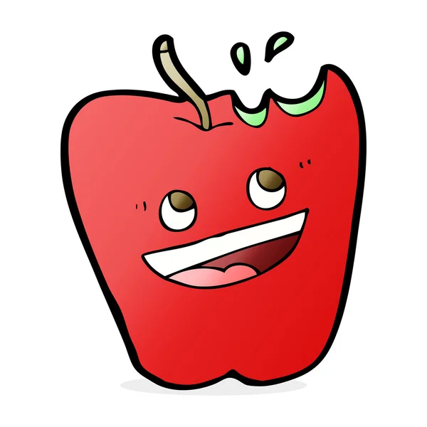 Щасливі apple мультфільм — стоковий вектор