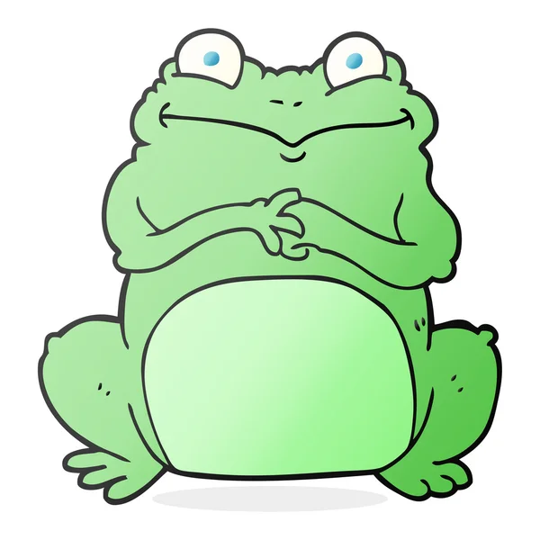 Żaba śmieszne kreskówki — Wektor stockowy