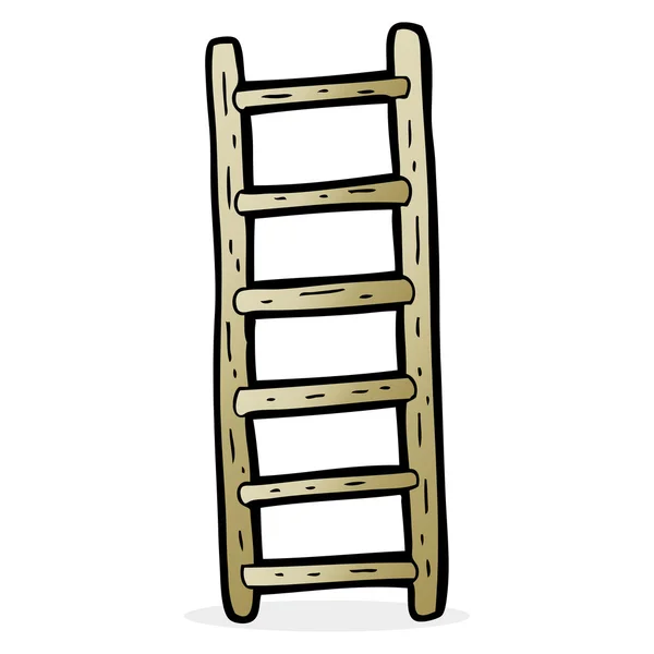 Freehand drawn cartoon ladder — Stock Vector