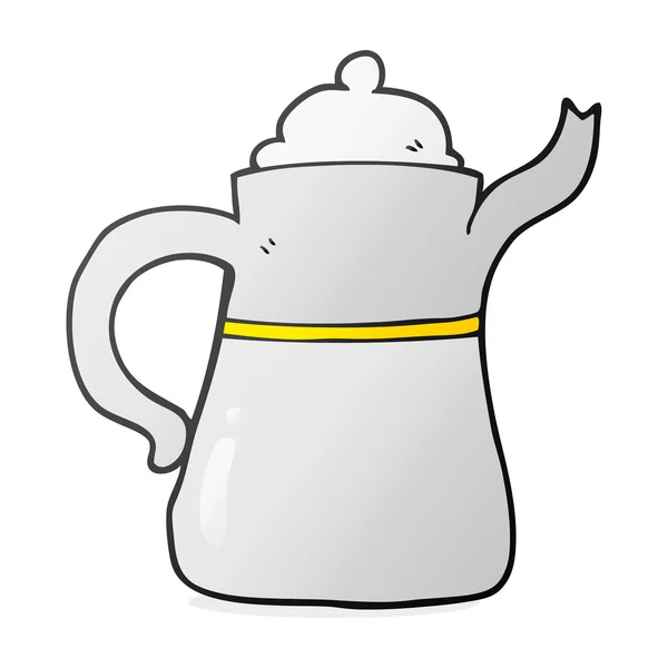 Cafetière dessin animé — Image vectorielle