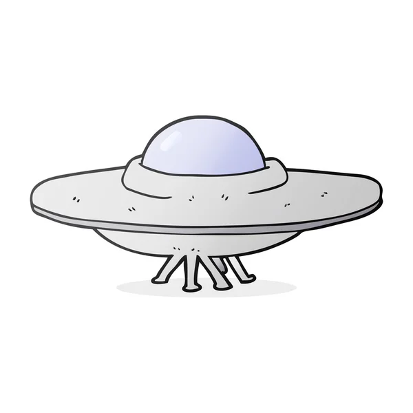 Cartoon flying saucer — Stock Vector