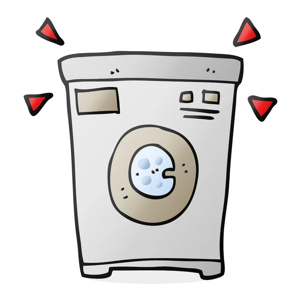 Γελοιογραφία πλυντήριο ρούχων — Διανυσματικό Αρχείο