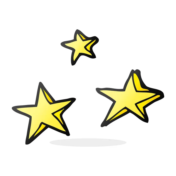 Kreslený dekorativní hvězdy doodle — Stockový vektor