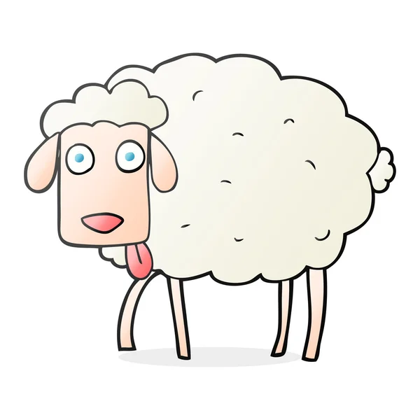 FreeHand getekende cartoon schapen — Stockvector