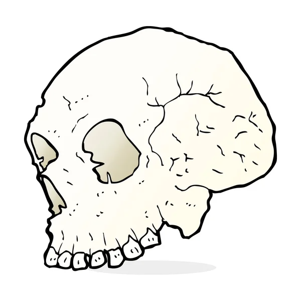 Desenho animado ilustração do crânio —  Vetores de Stock