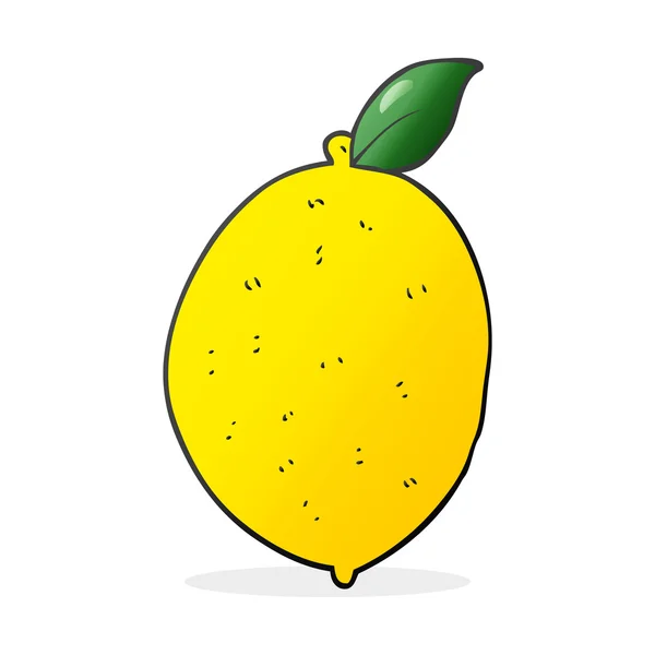 写意画的卡通柠檬 — 图库矢量图片