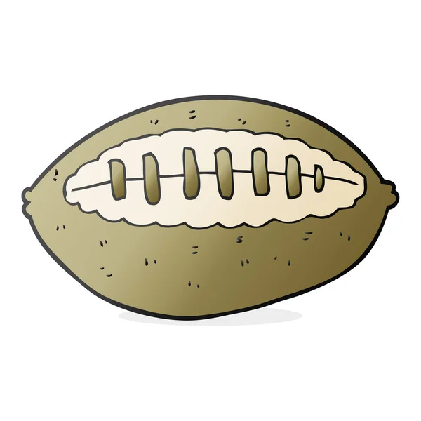 Dessin à la main libre dessin animé football — Image vectorielle