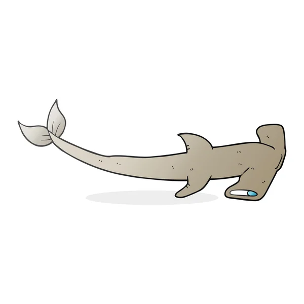 Tubarão-martelo dos desenhos animados — Vetor de Stock