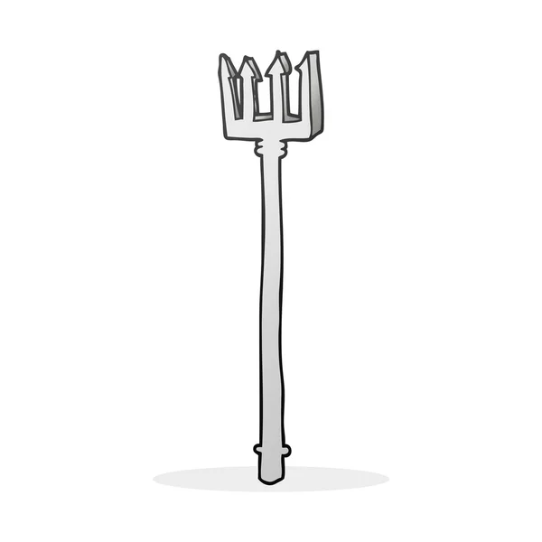 Cartoon duivel vork — Stockvector