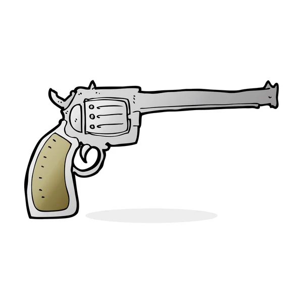 Illustrazione cartone animato di pistola — Vettoriale Stock