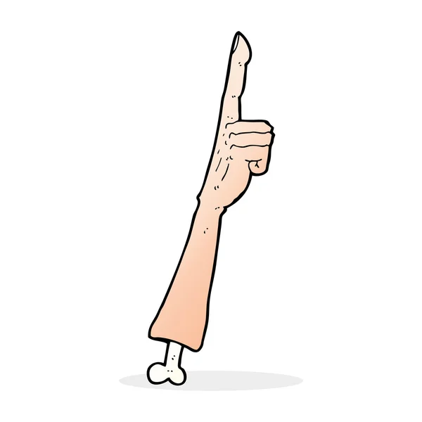Cartoon-Zeigefinger — Stockvektor