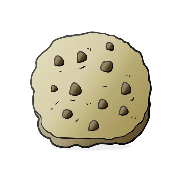 Cookie dessin animé dessiné à la main libre — Image vectorielle