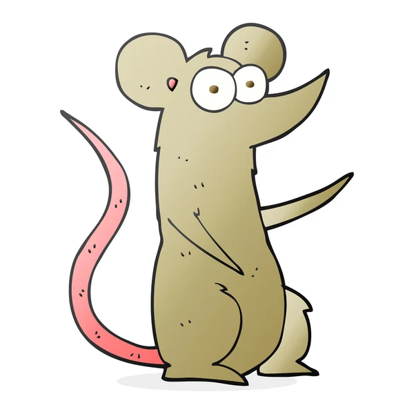 Ελεύθερο ζωγραφισμένο ποντίκι κινουμένων σχεδίων — Διανυσματικό Αρχείο
