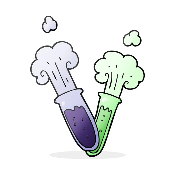 Reacção química dos desenhos animados —  Vetores de Stock