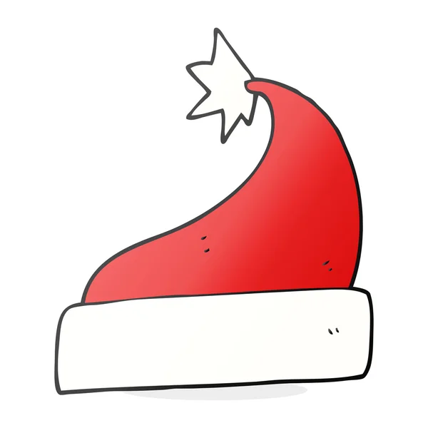 Sombrero de Navidad de dibujos animados — Vector de stock