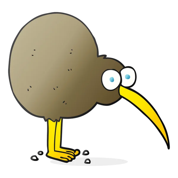 Kiwi dessin animé à main levée — Image vectorielle