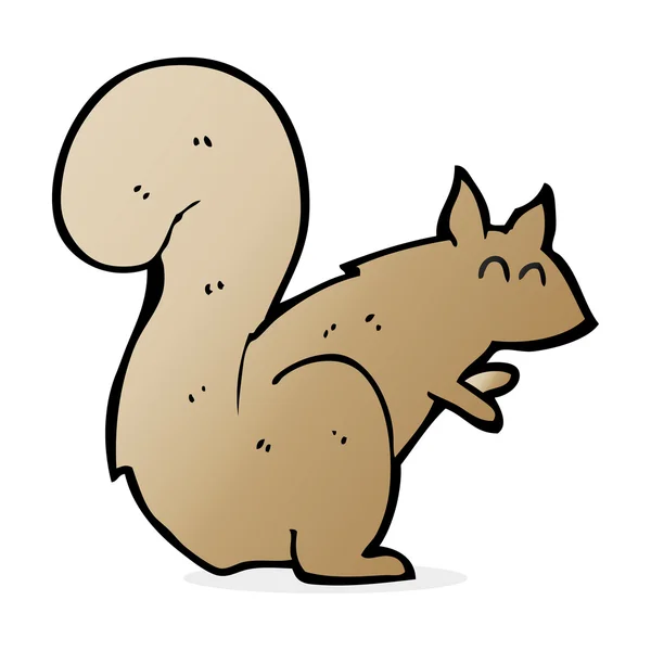 Cartoon illustration of squirrel — Stock Vector