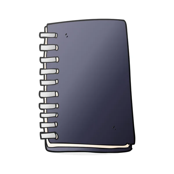 Livro de notas de desenhos animados — Vetor de Stock