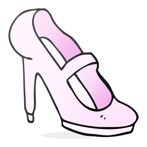 Cartoon hoge hakken schoen — Stockvector