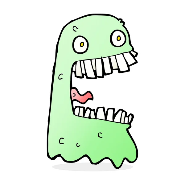 Cartoon gross ghost — Stock Vector