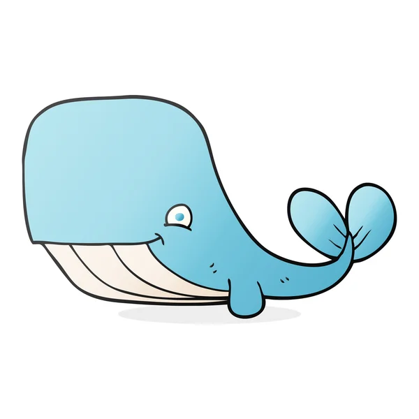 漫画幸せなクジラ — ストックベクタ