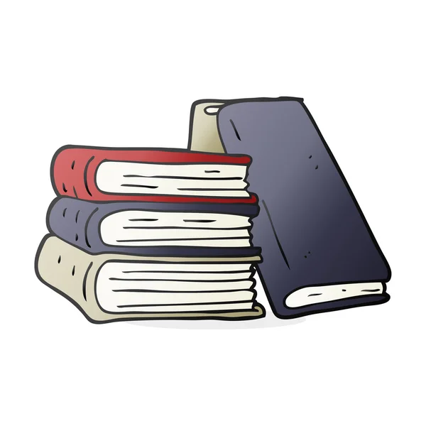 Pile de livres de dessin animé — Image vectorielle