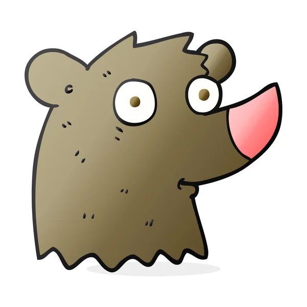 Свободный рисованный мультяшный медведь — стоковый вектор