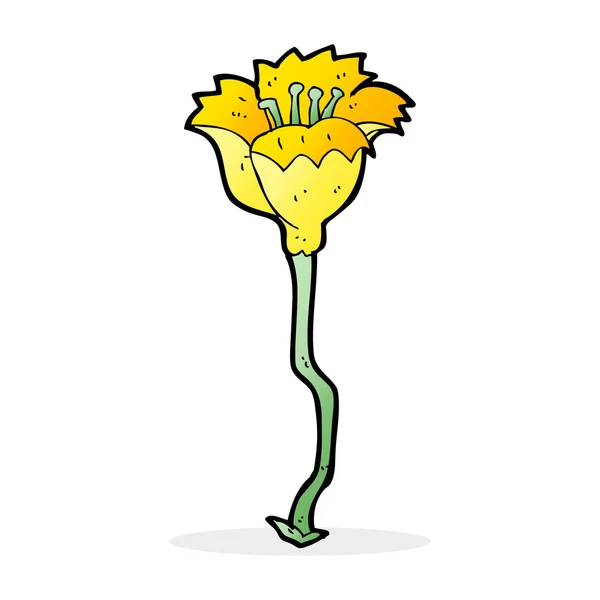 Ilustración de dibujos animados de flor — Vector de stock